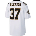 Custom #37 White NO Football Shirt Top