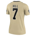 Custom #7 Gold NO Football Shirt Top