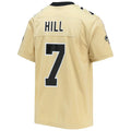 Custom #7 Gold NO Football Shirt Top