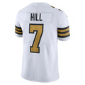Custom #7 White NO Football Shirt Top