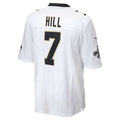 Custom #7 White NO Football Shirt Top