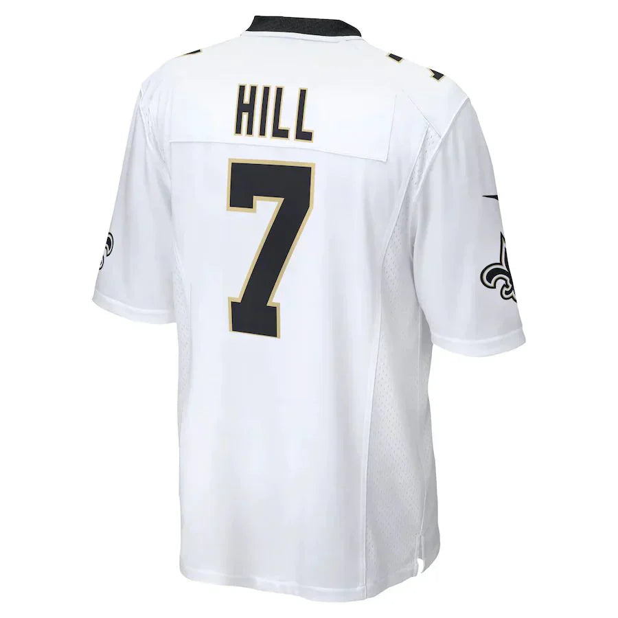 Custom #7 White NO Football Shirt Top
