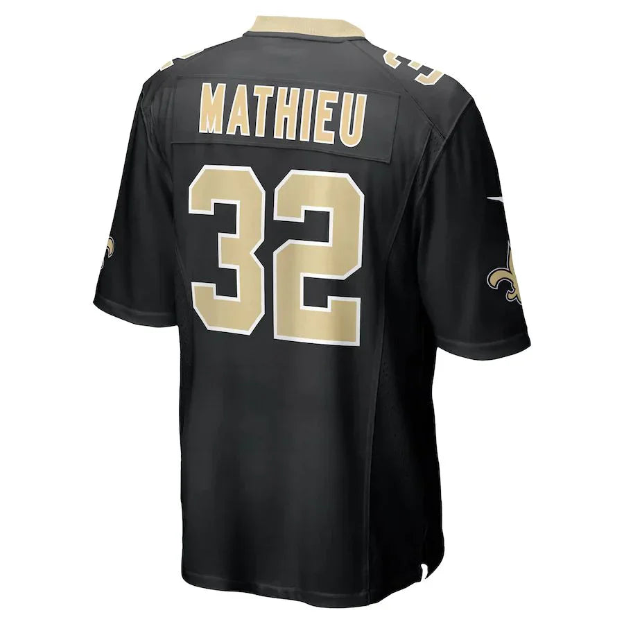 Custom #32 Black NO Football Shirt Top