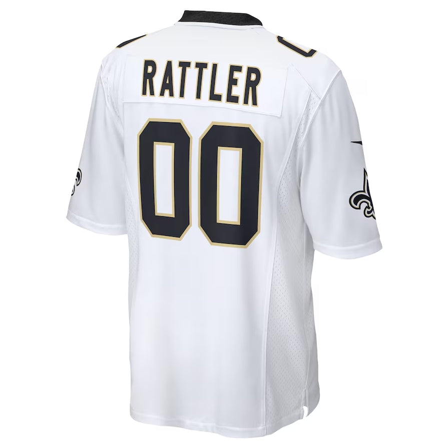 Custom #0 White 2024 NO Football Shirt Top