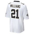 Custom #21 White NO Football Shirt Top