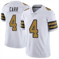 Custom #4 White NO Football Shirt Top