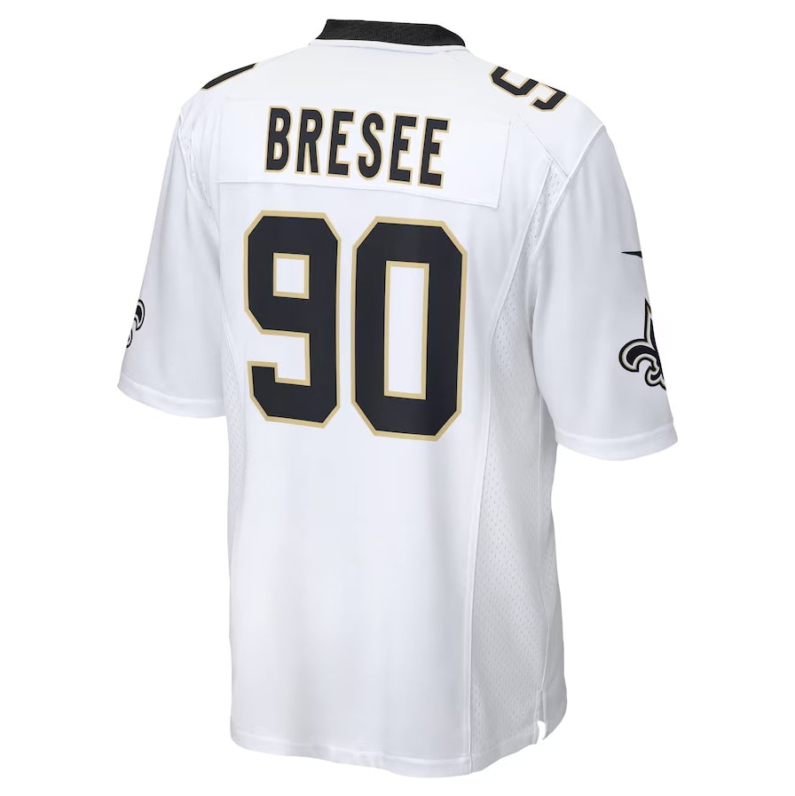 Custom #90 White NO Football Shirt Top