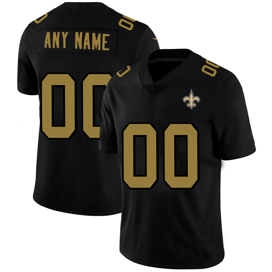 Custom Black NO Football Shirt Top