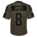 Custom #8 Olive 2021 Football Shirt Top
