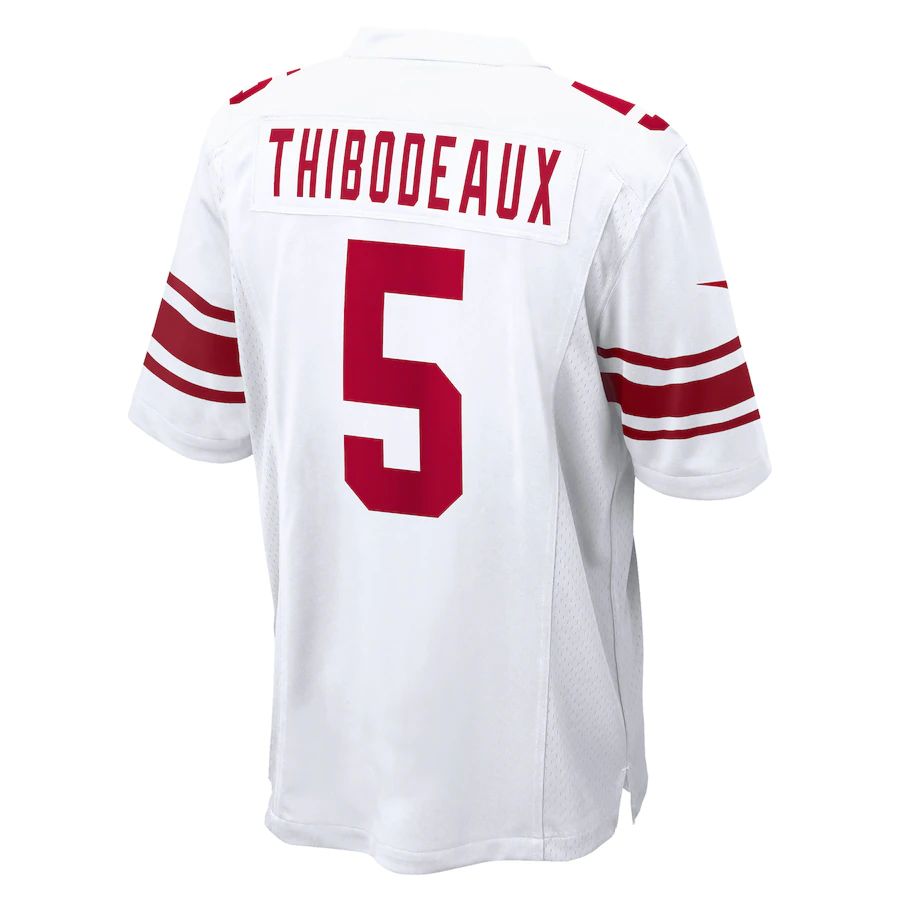Custom #5 White 2022 Football Shirt Top
