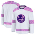 Custom White 2024 NYI Hockey Shirt Top