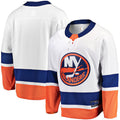 Custom White NYI Hockey Shirt Top