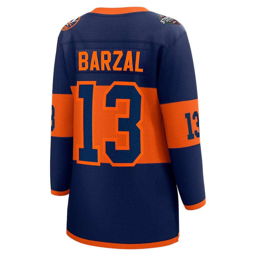 Custom #13 Navy 2024 NYI Hockey Shirt Top