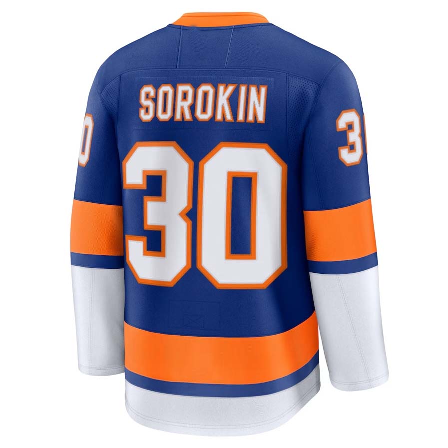 Custom #30 NYI Hockey Shirt Top