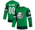 Custom Green 2023 NYI Hockey Shirt Top