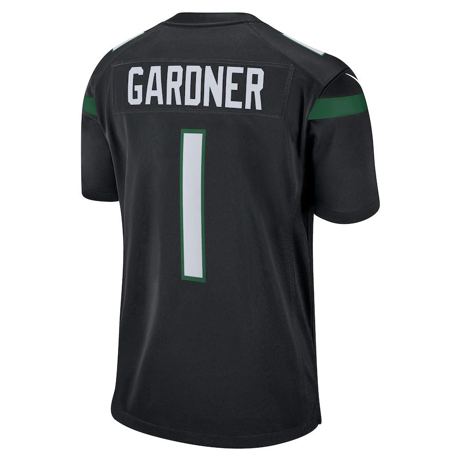 Custom #1 Black 2022 NYJ Football Shirt Top