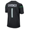 Custom #1 Black 2022 NYJ Football Shirt Top