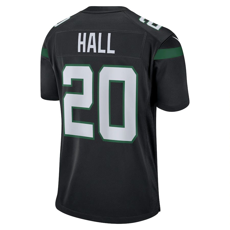 Custom #20 Black NYJ Football Shirt Top