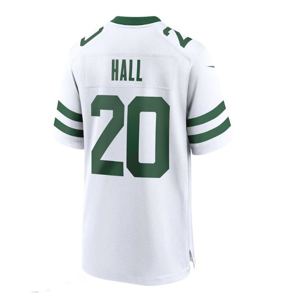Custom #20 White NYJ Football Shirt Top
