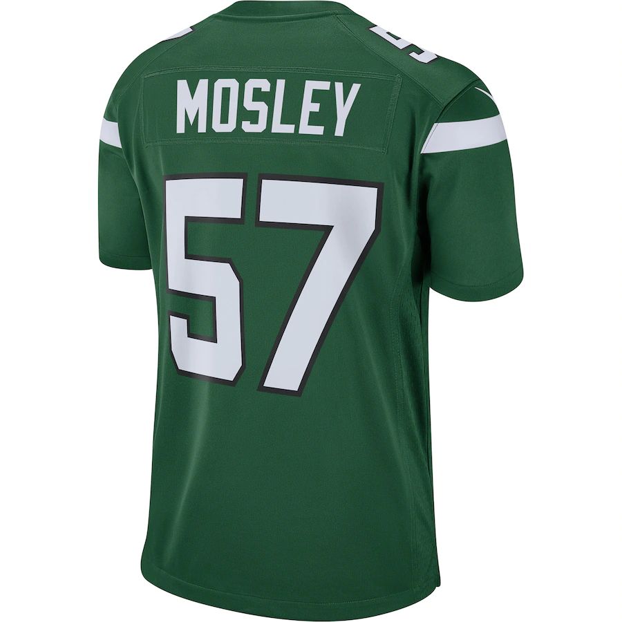 Custom #57 Green NYJ Football Shirt Top