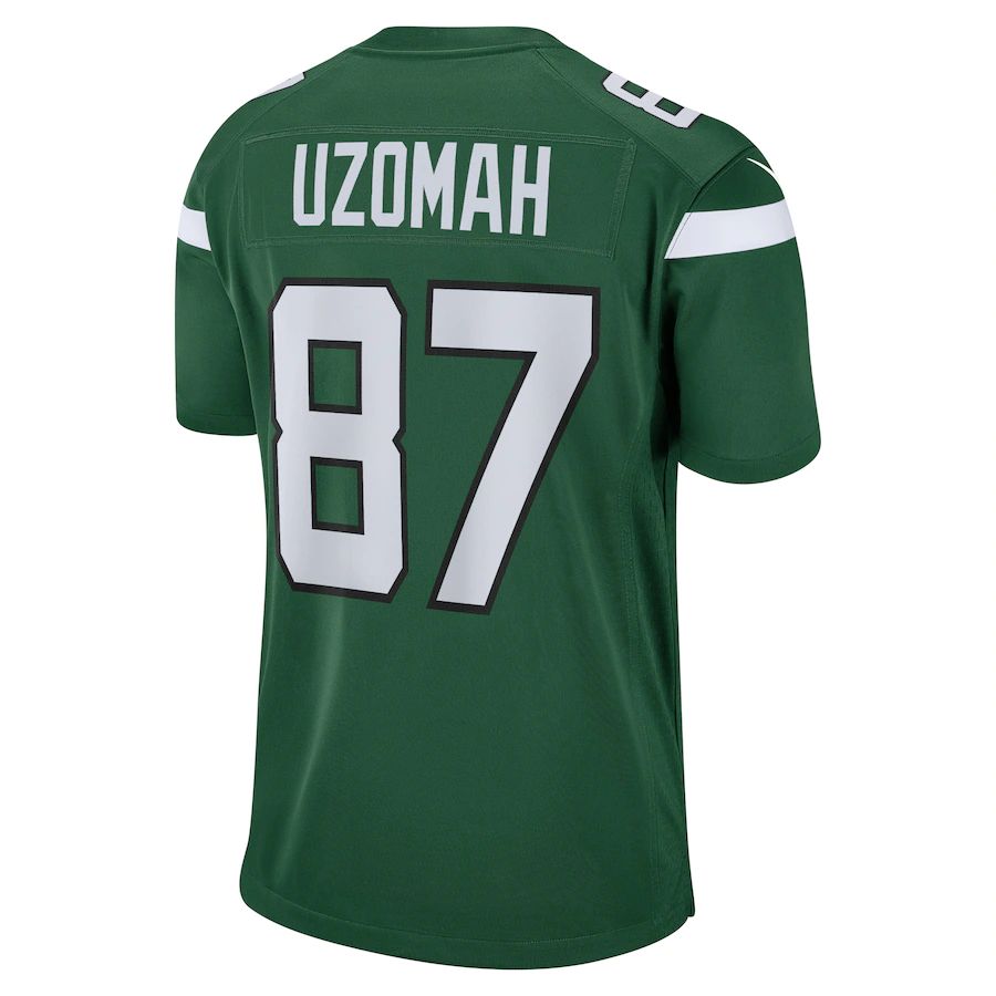 Custom #87 Green NYJ Football Shirt Top