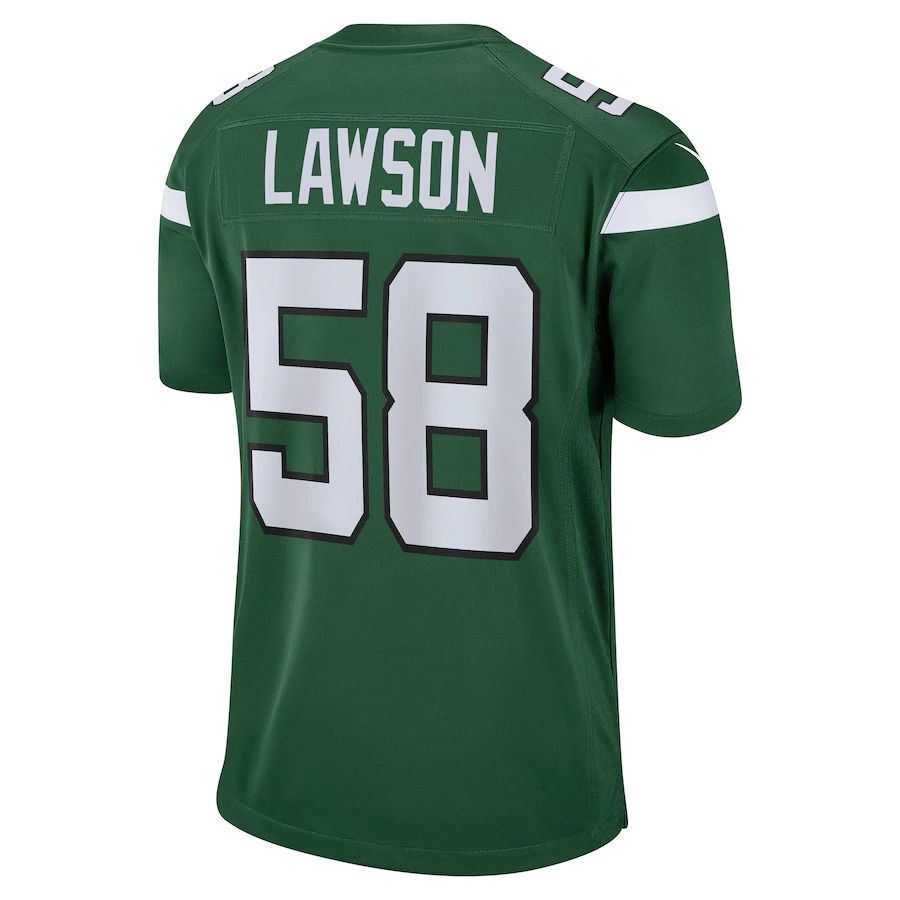 Custom #58 Green NYJ Football Shirt Top