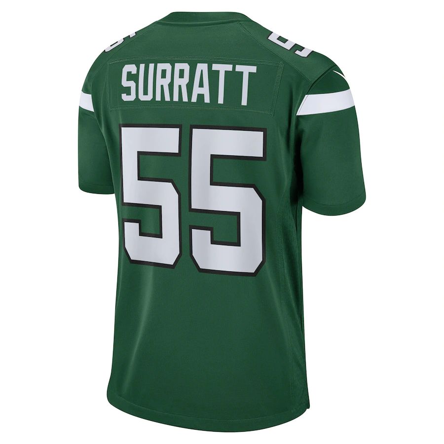 Custom #55 Green NYJ Football Shirt Top