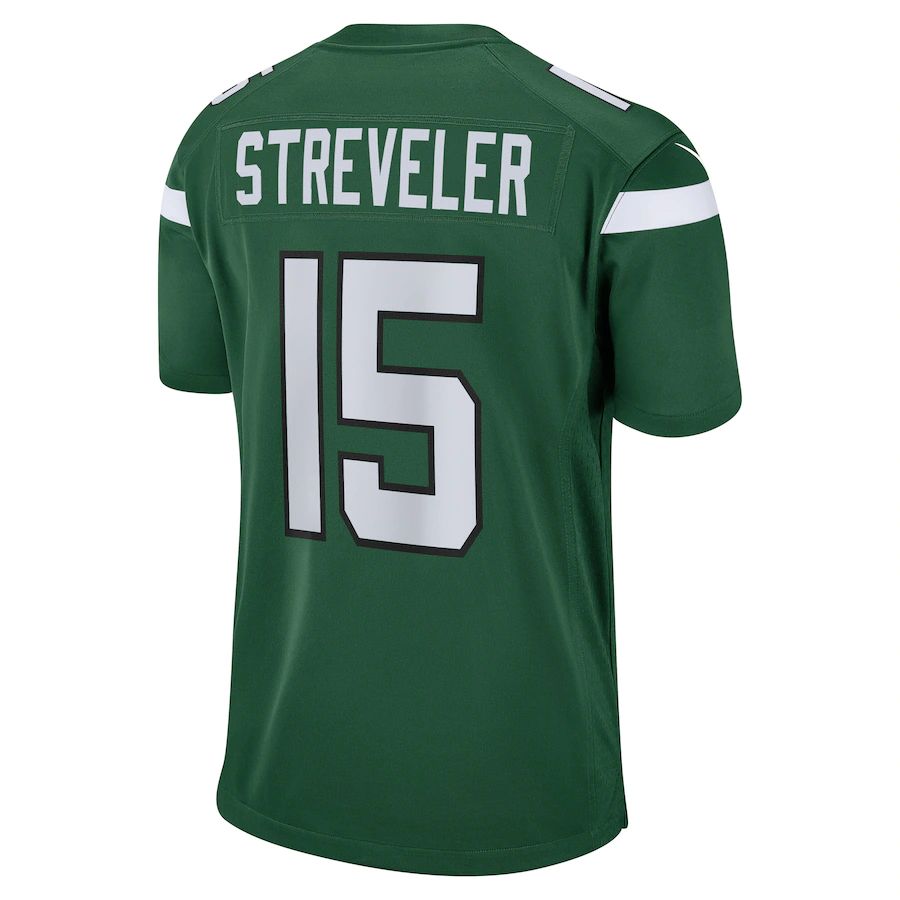 Custom #15 Green NYJ Football Shirt Top