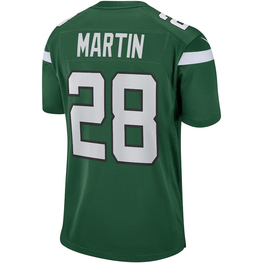 Custom #28 Green NYJ Football Shirt Top