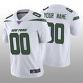 Custom White NYJ Football Shirt Top