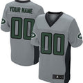 Custom Gray NYJ Football Shirt Top