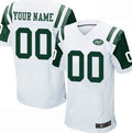 Custom White NYJ Football Shirt Top