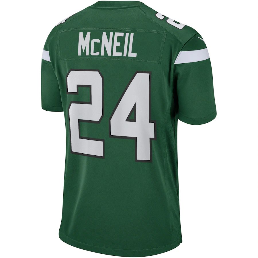Custom #24 Green NYJ Football Shirt Top