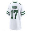 Custom #17 White NYJ Football Shirt Top
