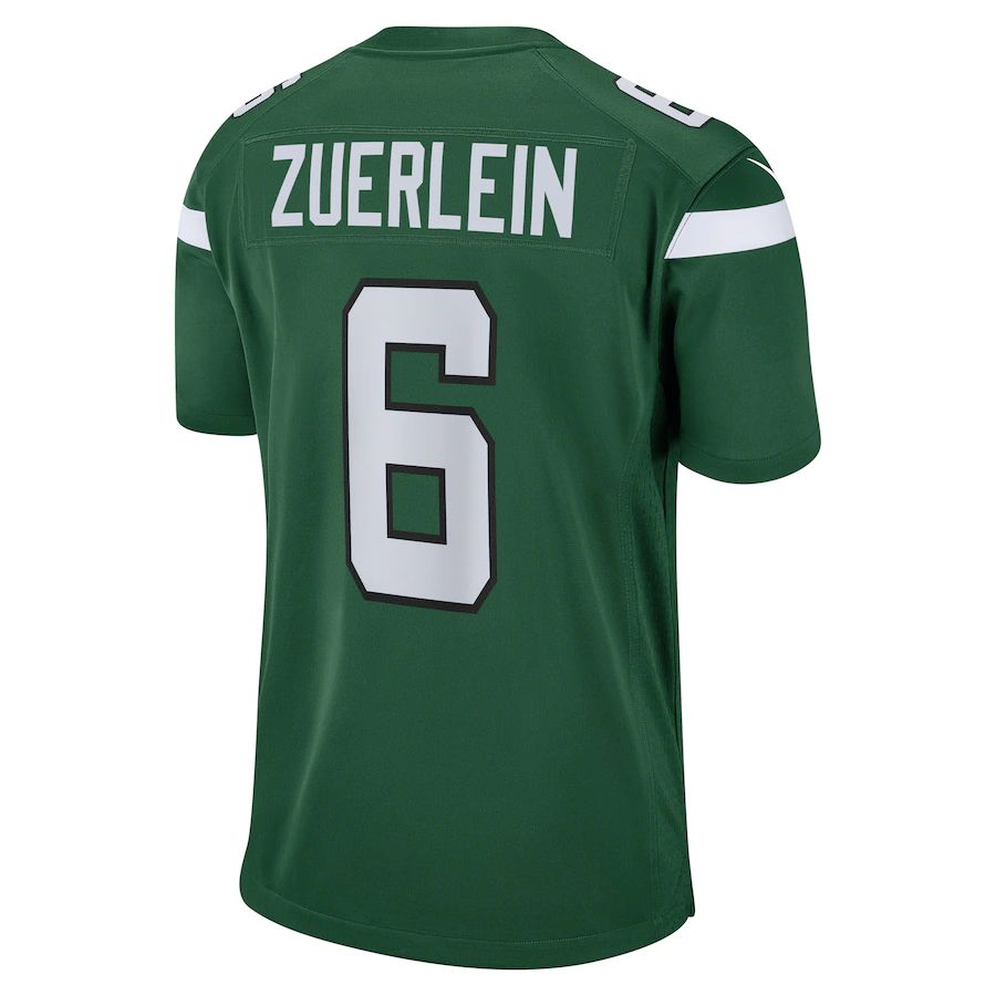 Custom #6 Green NYJ Football Shirt Top