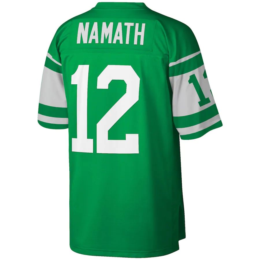 Custom #12 Green NYJ Football Shirt Top