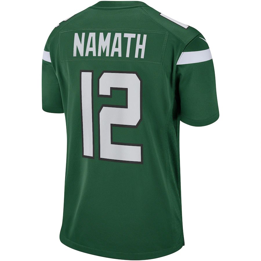 Custom #12 Green NYJ Football Shirt Top