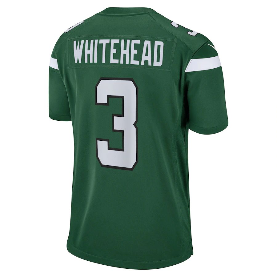 Custom #3 Green NYJ Football Shirt Top