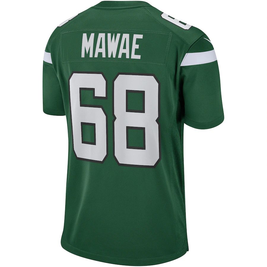 Custom #68 Green NYJ Football Shirt Top