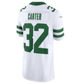 Custom #32 White NYJ Football Shirt Top