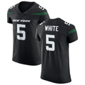 Custom #5 Black NYJ Football Shirt Top