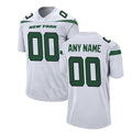 Custom White NYJ Football Shirt Top