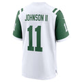 Custom #11 White NYJ Football Shirt Top