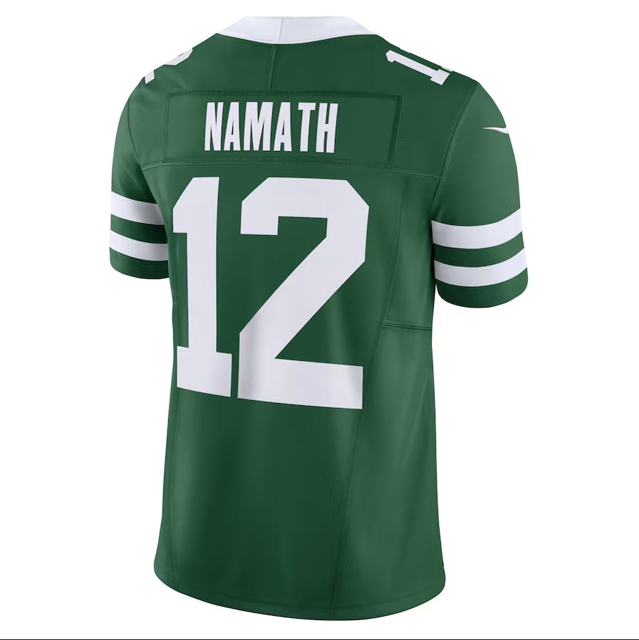 Custom #12 Green NYJ Football Shirt Top