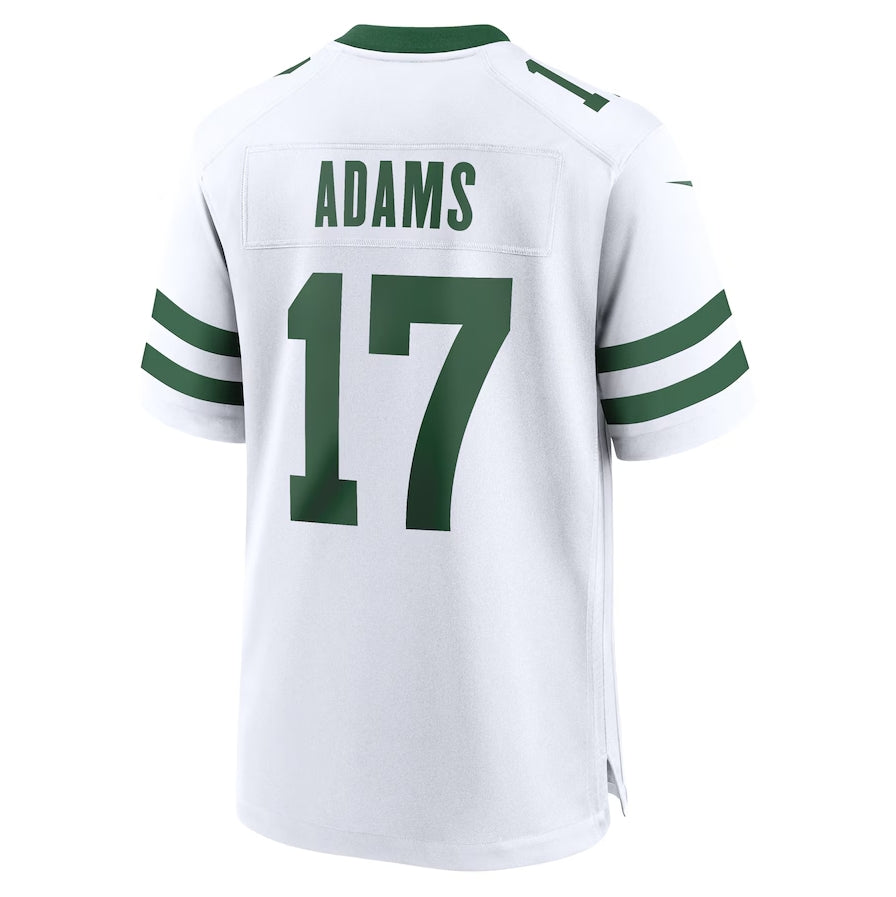 Custom #17 White NYJ Football Shirt Top