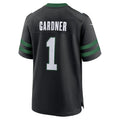 Custom #1 Black NYJ Football Shirt Top
