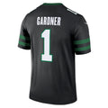 Custom #1 Black NYJ Football Shirt Top