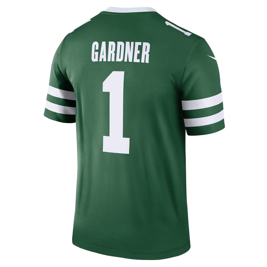 Custom #1 Green NYJ Football Shirt Top