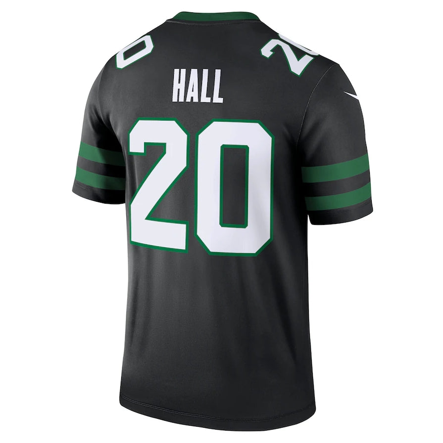 Custom #20 Black NYJ Football Shirt Top