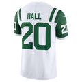 Custom #20 White NYJ Football Shirt Top
